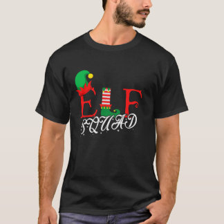 Camiseta Christmas Holiday Elf Squad Xmas Elves Funny 