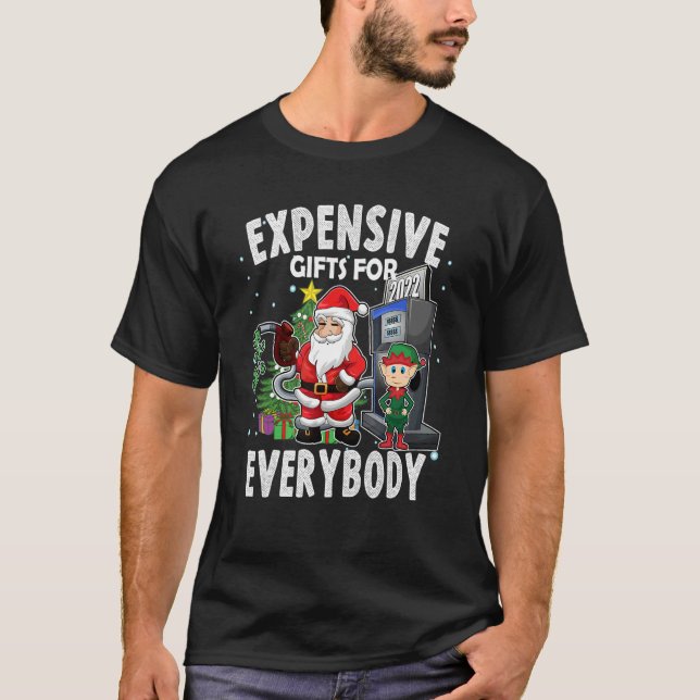 Camiseta Christmas Humor Santa Expensive  Meme (Frente)