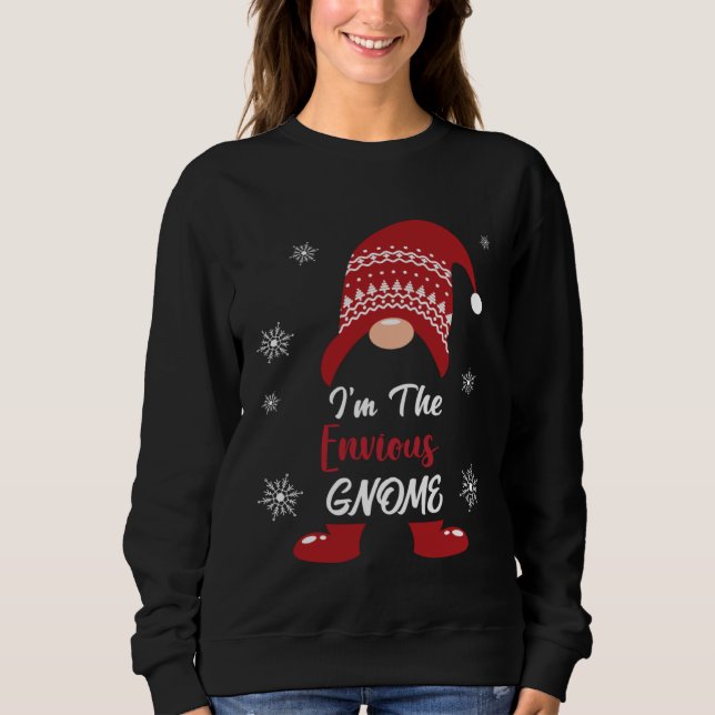 Camiseta Christmas I am the Envious Gnome Xmas Men Women (Frente)