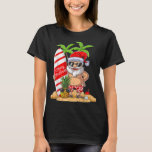 Camiseta Christmas in July Santa Hawaiian Summer Surf Surfi<br><div class="desc">Christmas in July Santa Hawaiian Summer Surf Surfing</div>