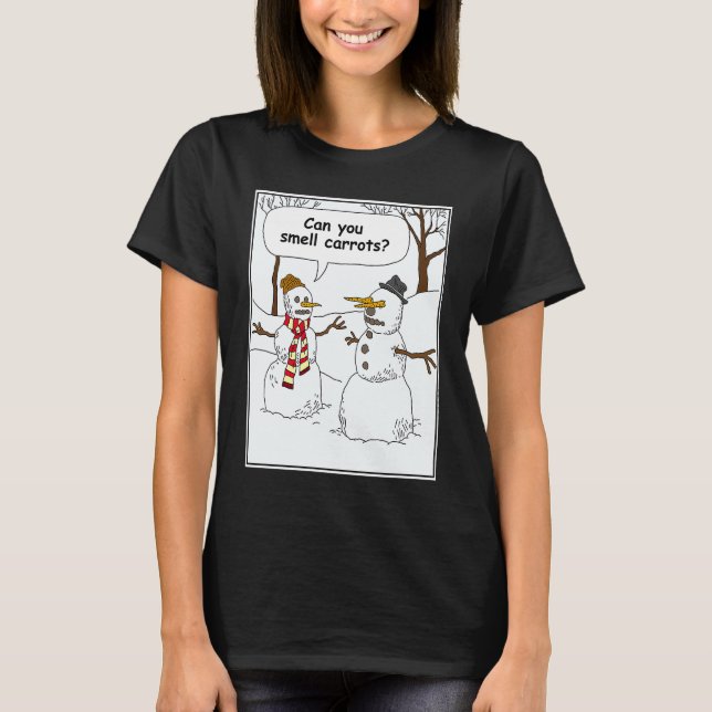 Camiseta Christmas Joke Can You Smell Carrots Xmas  Idea (Frente)