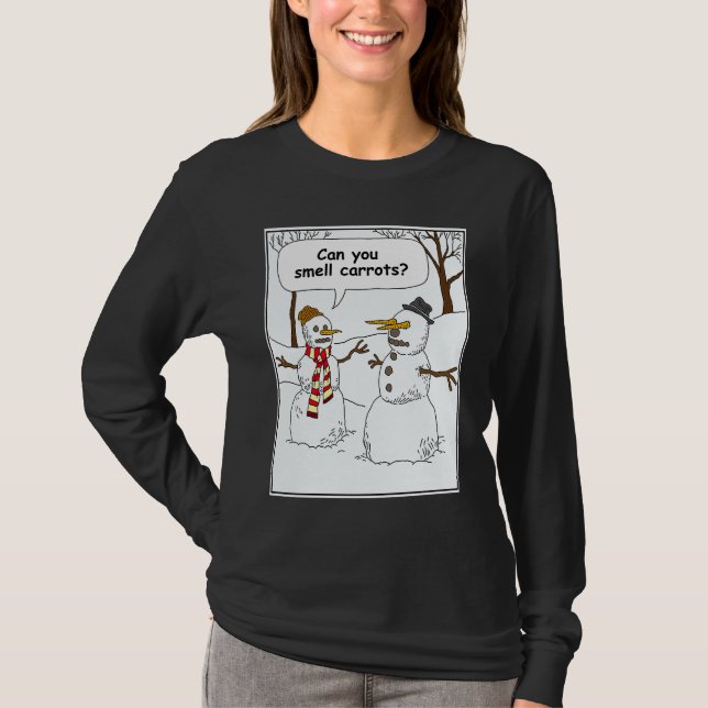 Camiseta Christmas Joke Can You Smell Carrots Xmas  Idea (Frente)