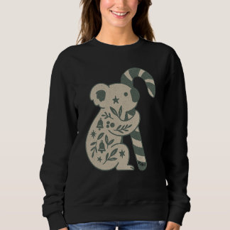Camiseta Christmas Koala with Candy Cane Sweatshirt