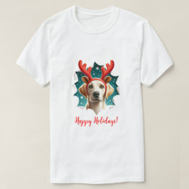 Camiseta Christmas Labrador Retriever Reindeer