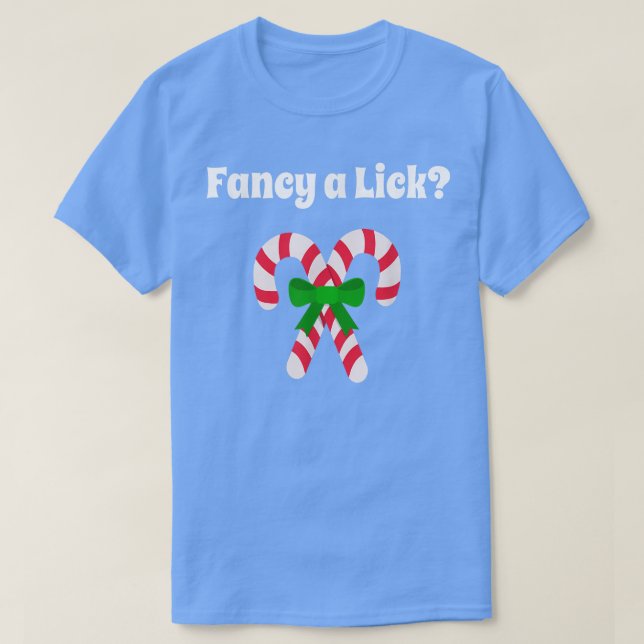 Camiseta Christmas Lick My Candy Cane  (Frente do Design)