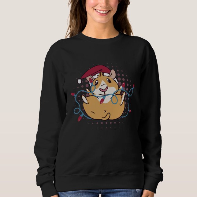 Camiseta Christmas Lights Furry Potato Cute And Fluffy Guin (Frente)