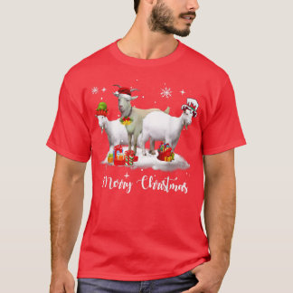 Camiseta Christmas Lights Goat XMas Pajama