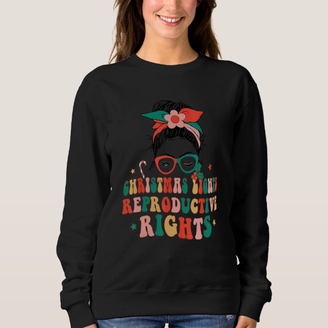 Camiseta Christmas Lights Reproductive Rights Merry Xmas Me (Frente)