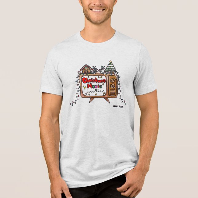 Camiseta Christmas Movie Junkie 2025 (Frente)