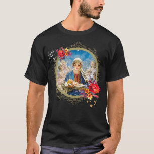 Camiseta Christmas Nativity Star Mother Mary Jesus Catholic