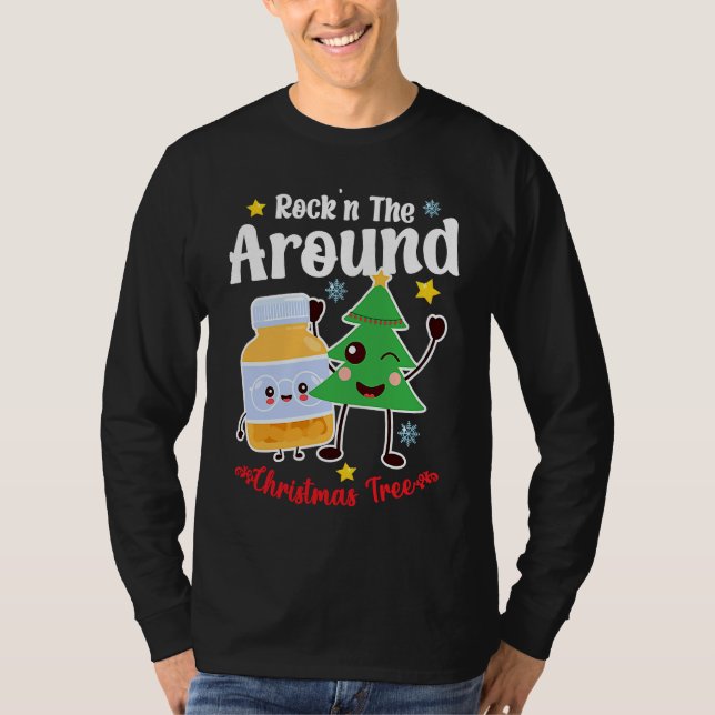 Camiseta Christmas Nurse Roc'n Around The Christmas Tree NI (Frente)