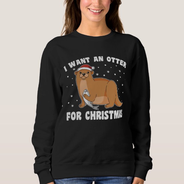 Camiseta Christmas Otter Otter For All Christmas Otters (Frente)