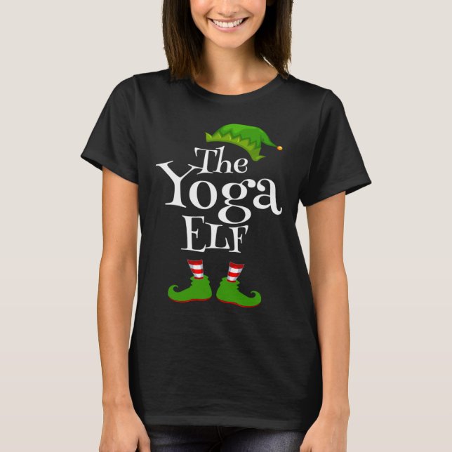 Camiseta Christmas Party Yoga Elf Graphic (Frente)
