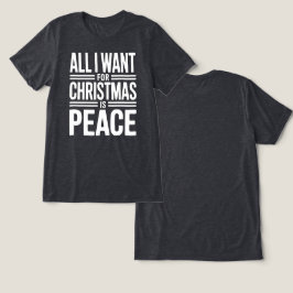 Camiseta Christmas Peace Quote