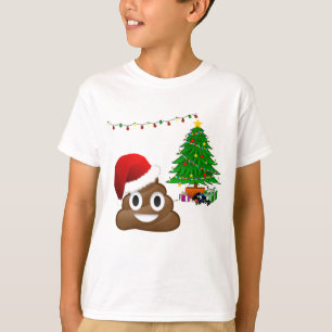 Camiseta christmas poo emoji