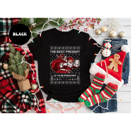 Camiseta Christmas Pregnancy Announcement Present