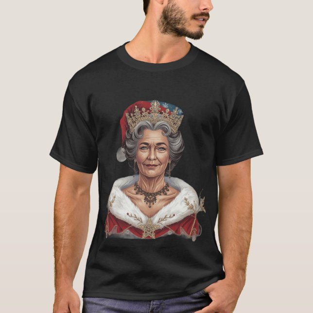 Camiseta Christmas Queen in her Element (Frente)