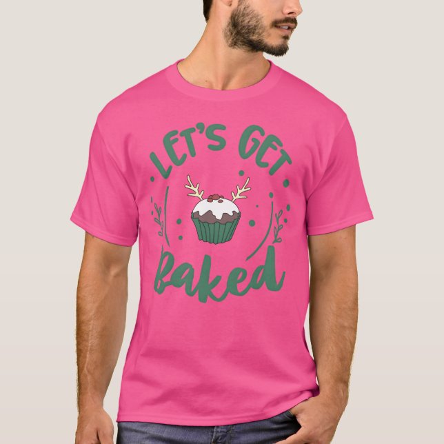 Camiseta Christmas Quotes With Cupcake Design friend (Frente)