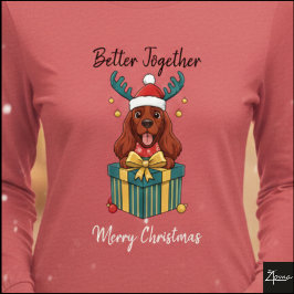 Camiseta Christmas Red Cocker Spaniel Gift Graphic