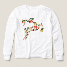 Camiseta Christmas Reindeer Collage Hoodie – Festive Holida