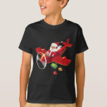 Camiseta Christmas Santa Claus Pilot Flying Airplane<br><div class="desc">Christmas Santa Claus Pilot Flying Airplane Gift T-Shirt</div>
