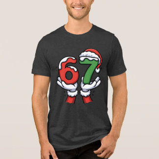 Camiseta Christmas Santa Hand 67 6 7