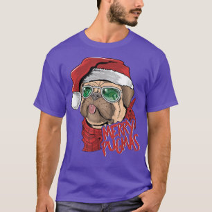 Camiseta Christmas Santa Pug  Merry Pugmas Cute Pug Lover C