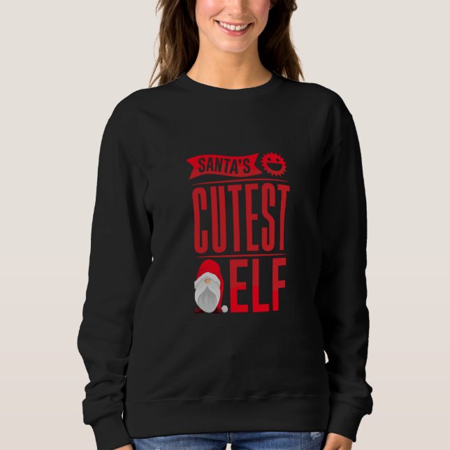 Camiseta Christmas Santa's Cutest Elf (Frente)