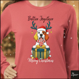 Camiseta Christmas Setter Dog Reindeer Gift Graphic