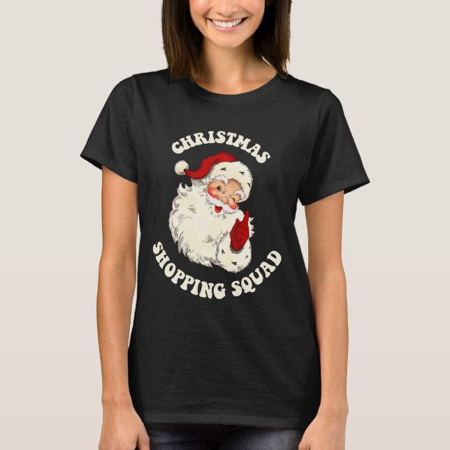 Camiseta Christmas Shopping Squad  (Frente)