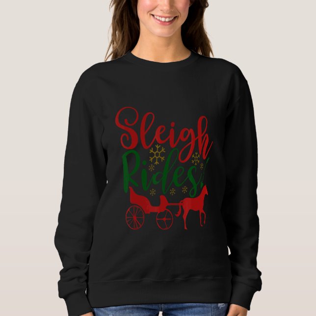 Camiseta Christmas Sleigh Rides (Frente)