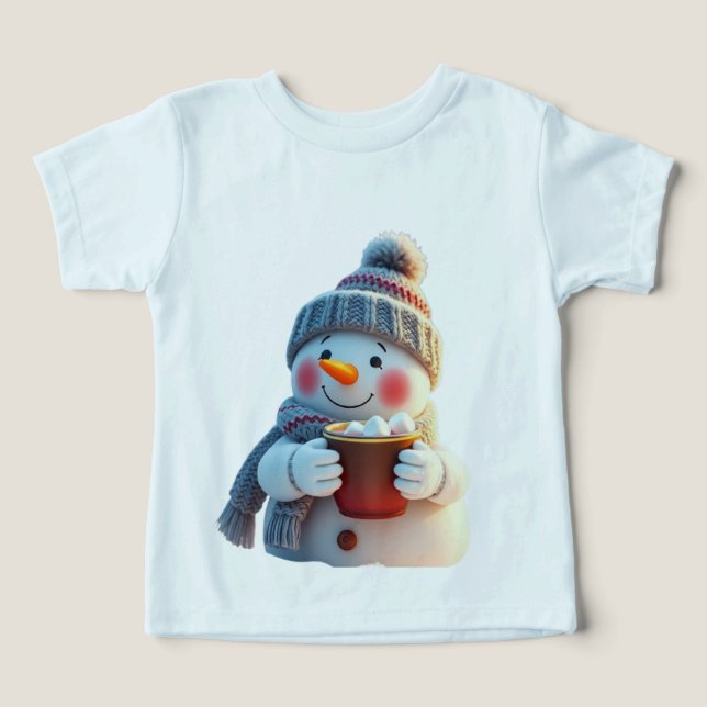 Camiseta Christmas snowman (Design frontal)