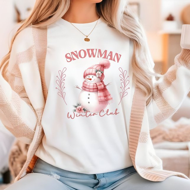 Camiseta Christmas Snowman Winter Club (Christmas t-shirt Snowman Winter Club)