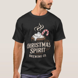 Camiseta Christmas Spirit Brewing Co Typography Design