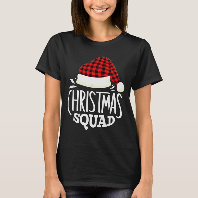 Camiseta Christmas Squad Family Group Matching Christmas Pa (Frente)