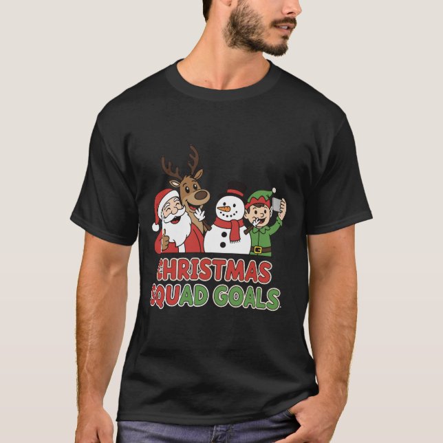 Camiseta Christmas Squad Goals (Frente)