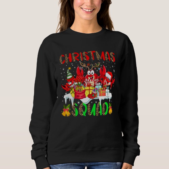 Camiseta Christmas Squad Leopard Three Santa Reindeer Elf C (Frente)
