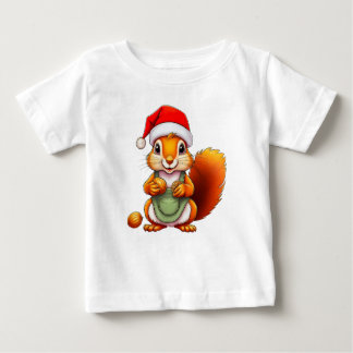 Camiseta Christmas Squirrel – Holiday Design for Babies