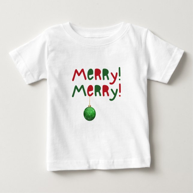 Camiseta Christmas Toddler Tee with Cute Saying  (Frente)