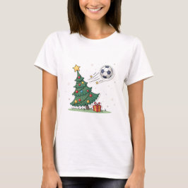 Camiseta Christmas tree and soccer