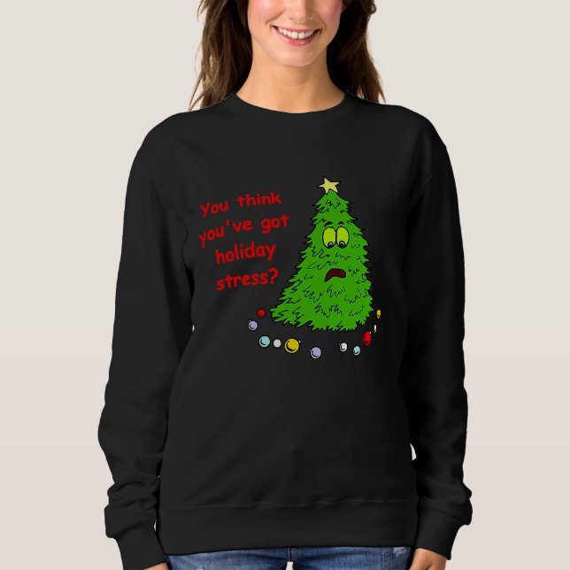 Camiseta Christmas Tree Holiday Stress (Frente)