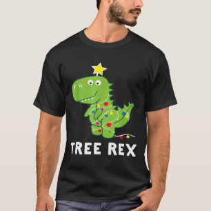 Camiseta Christmas Tree Rex  Dinosaur Christmas Graphic