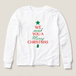Camiseta Christmas Tree Text Hoodie – Festive Holiday Messa