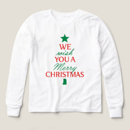 Camiseta Christmas Tree Text Hoodie – Festive Holiday Messa