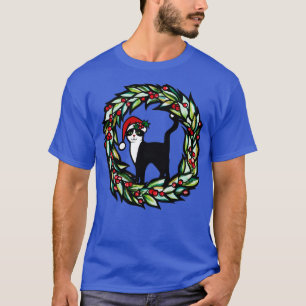 Camiseta Christmas Tuxedo Cat