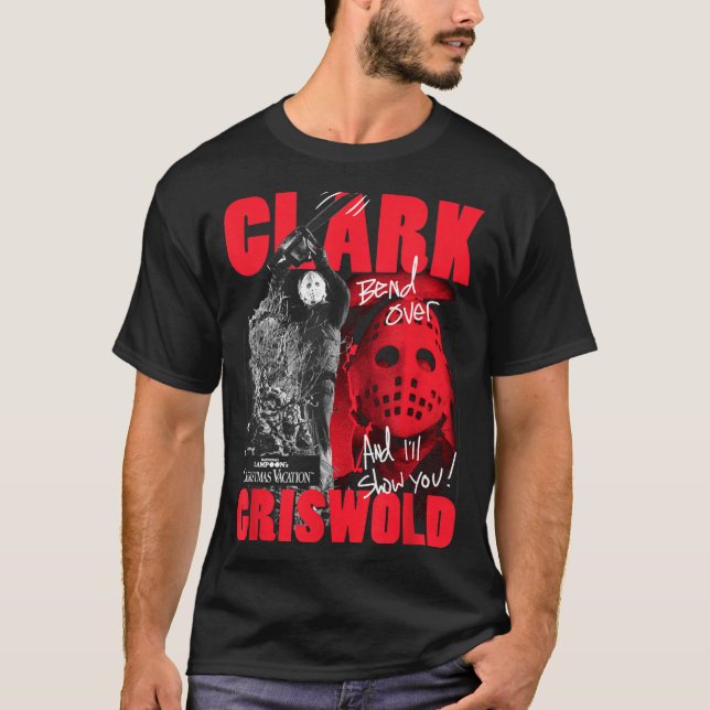 Camiseta Christmas Vacation Clark Griswold Hockey Mask Holi (Frente)