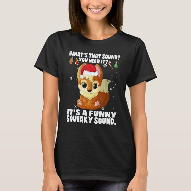 Camiseta Christmas What's That Sound You Hear It Squirrel S (Frente)