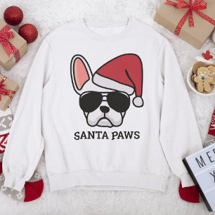 Camiseta Christmas White French Bulldog Sweatshirt
