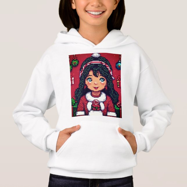 Camiseta Christmasgirl Sweatshirt para crianças (Frente)