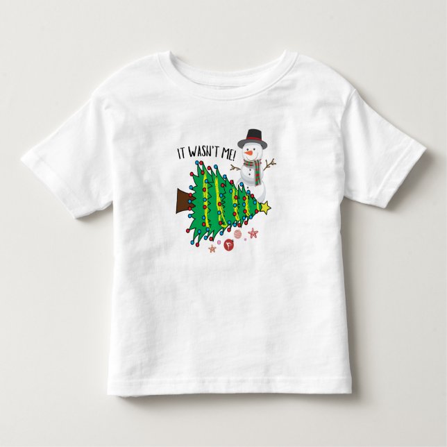 Camiseta Christmasn Snowmen Funny (Frente)